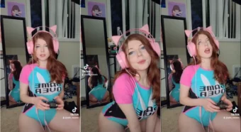 Gamer gata Rylie Rowan gravando suas jogadas