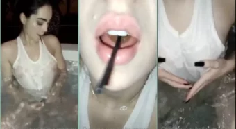 Ketlin Groisman, a danadinha, arrasando em um vídeo picante na jacuzzi