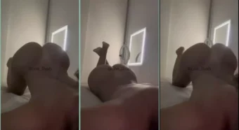 Lessa Silva de bundinho pra cima na cama
