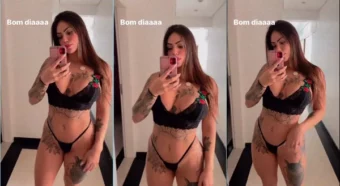 Nesse vídeo, a Anny Alves surge de calcinha, toda linda de calcinha e sutiã