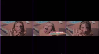 Sara Blonde maravilhosa em vídeo se mostrando pelada
