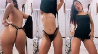 Tay Usagi em um vídeo sensual com uma gata de vestido curtinho