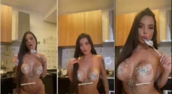 Jaiane Limma soltou uns vídeos bem provocantes, cheia de charme e com os peitões à mostra