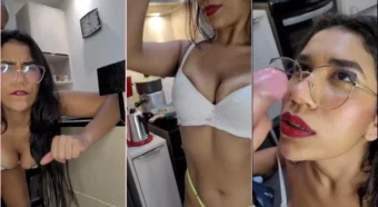 Karen Khalifa com aquele bundão tatuado no vídeo caliente