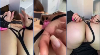 Kerolay Chaves de quatro, toda amarrada e preparada pra ação