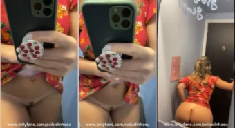 Lais toda exibida, mostrando aquele bundão redondinho e gostoso