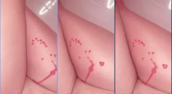 Manuela Castano se esbaldando com as pernas