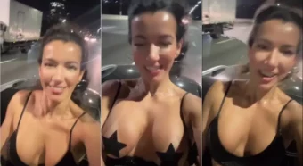Ninna Oliverr arrasando no vídeo, exibindo os peitos de uma maneira super caliente no teto solar!