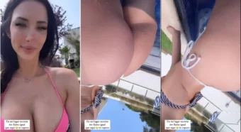 Patrícia Castillo toda linda e gostosona na piscina
