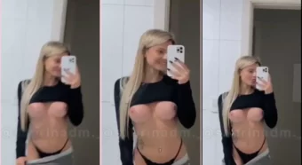 Sabrina di Martini fez um vídeo exibindo os peitos