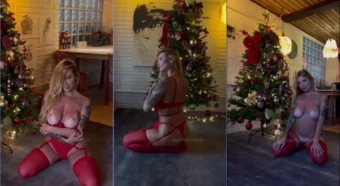 Vídeo da Giovanna Genesini só com a diva loira de calcinha provocante