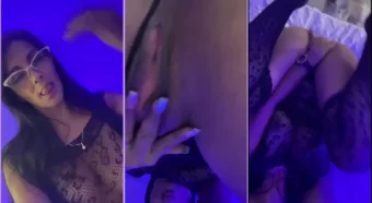 Alessa de óculos toda safada no pornô
