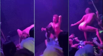 Ani Rocha se apresentando sensual na casa de swing