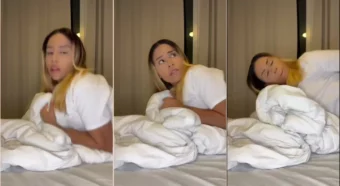 Anitta toda sensual, deitadinha e aproveitando a vibe