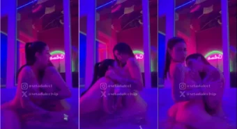 Clara Dalcol curte um banhão com a amiga!