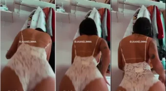 Jaiane Lima no OnlyFans mostrando seu rebolado de calcinha em vídeo