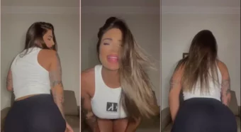 Vídeo da delícia da Kelly Valim rebolando de um jeito irresistível!