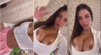 Vídeo da Jaiane Limma subindo a saia e exibindo a bucetinha