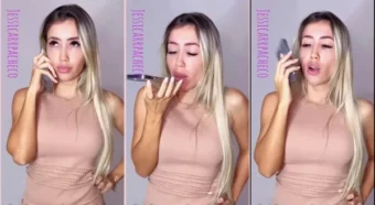 Vídeo da Jéssica Pacheco, toda linda e irresistível, usando uma calcinha super sexy
