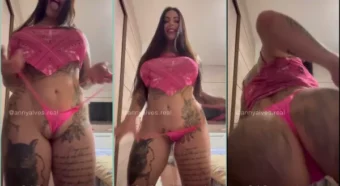 Vídeo da Thawany Alves dando uma provocadinha com o bundão irresistível.