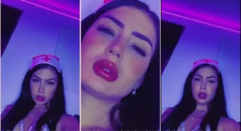 Vídeo da Valentina Chica com uma fantasia de enfermeira bem sexy!