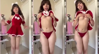 Vídeo quente da Kinechan de vestido vermelho arrasador!