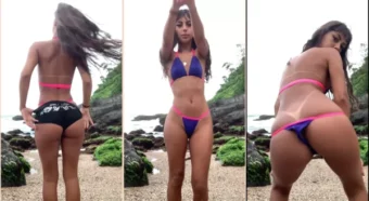 Xxx Vicky Harper mostrando sua bundinha redondinha na natureza