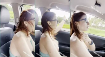 Cibelly Ferreira, a gostosa safada, gravou um vídeo incrível dentro do carro no Brasil!