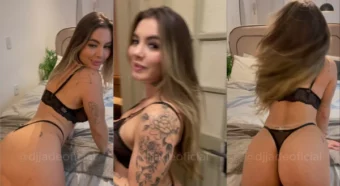 Dá uma olhada na lindeza da DJ Jade fazendo um charminho!