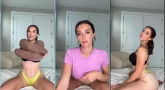 Skylar Blue, toda cheia de curvas, faz um strip e se dá prazer de um jeito bem delicado