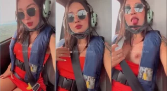 Vídeo caseiro da Karol Rosado dando um rolê de aviãozinho!
