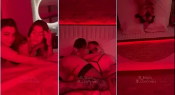 Brucbb trocando um selinho com a amiga deliciosa e cheia de malícias