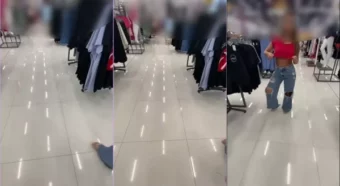 Juliavillelahw dando um show no shopping!