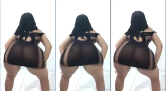 Katarininha safadinha de vestido preto, arrasando na sensualidade!