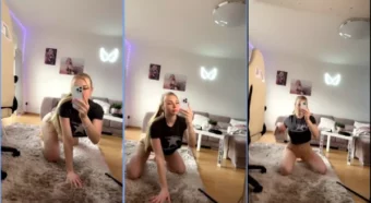 Lana Waifu se rebolando na sala de casa