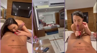 Natasha Steffens sugando uma grande rola negra