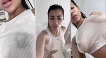 Vídeo caliente da Tatiana Quintero se espoletando no chuveiro