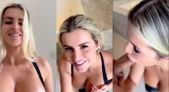 Aline Limas, a gostosona loira de macacão, tá bombando no porno brasileiro!