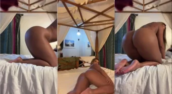 Cris Galera soltando um vídeo onde dá uma saboreada e depois entra na ação