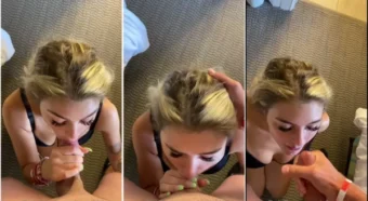 Rachel na lambida prazerosa do pau durante o sexo oral