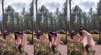 Riversbushy se mostrando no quintal