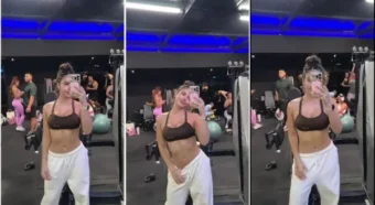 Vídeo da Laura Vanegas se mostrando na academia