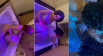 Baby Weed Latrisha arrasando em uma cena delícia na banheira com sua amiga travessa