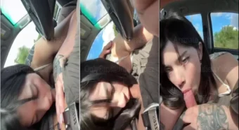 Julieta Yanez, animada, se lambuzou com o uber recheado