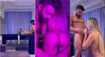 Karlyane Menezes, a danadinha do privacy, toda peladinha jogando uma sinucazinha