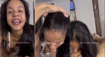 Livia Santos se jogando na onda do vagabundo safado