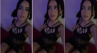 Maria Goicoechea mostrando toda sua sensualidade com uma calcinha preta no OnlyFans