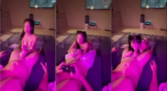Rolou um vídeo na net da Brenda Trindade se divertindo com o amigo enquanto ele tá jogando videogame