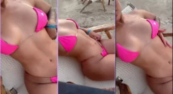 Tatiana Quintero curtindo uma praia maravilhosa, toda plena e cheia de charme!