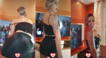Confere a Lilika Teixeira que tá sem calcinha, mostrando a xotinha!